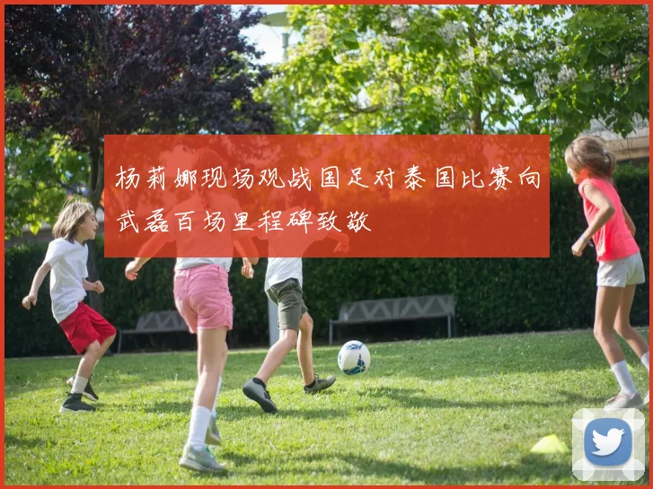 杨莉娜现场观战国足对泰国比赛向武磊百场里程碑致敬